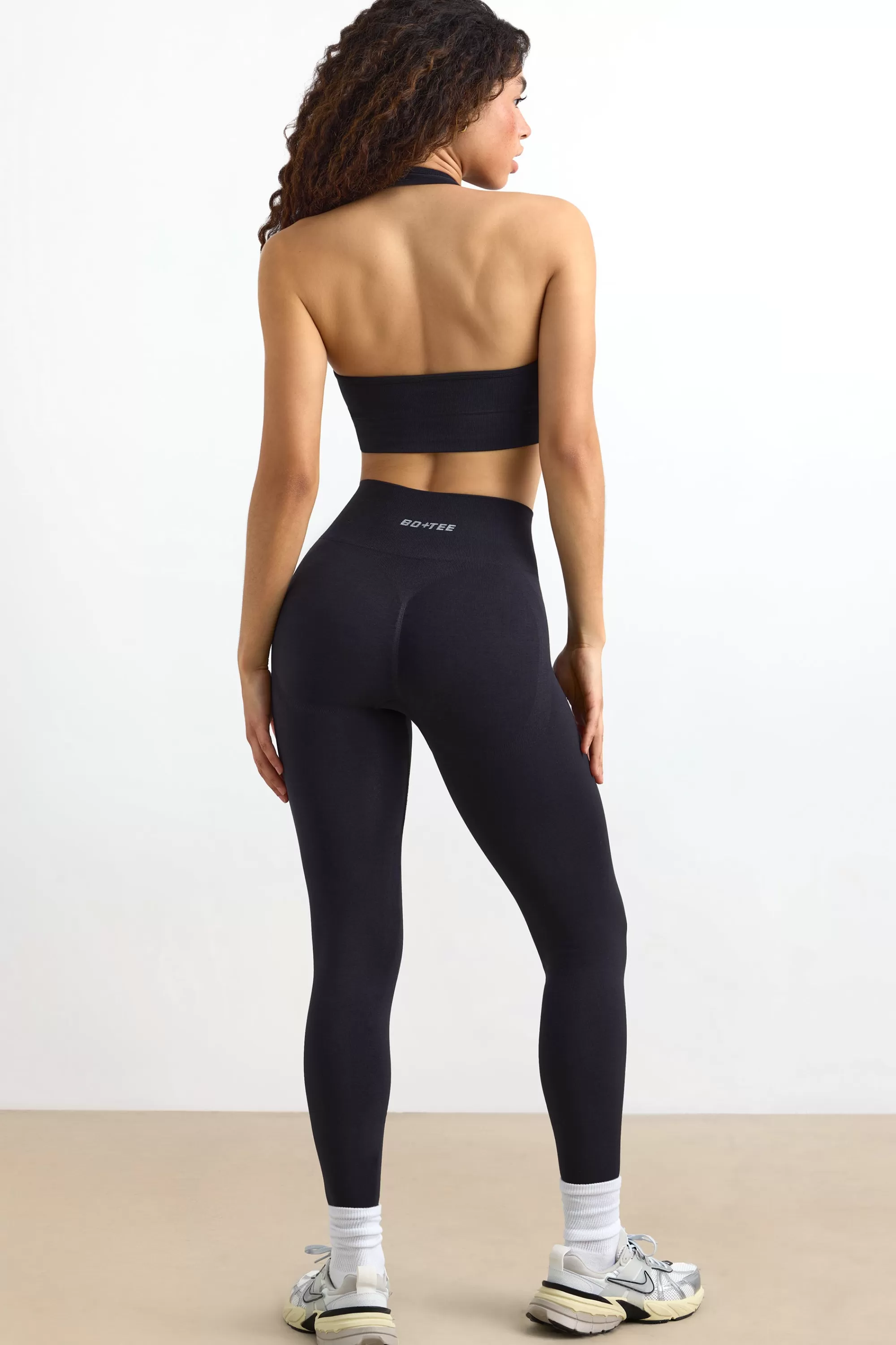 Oh Polly Define Luxe High-Waist Leggings In Jet Black Store