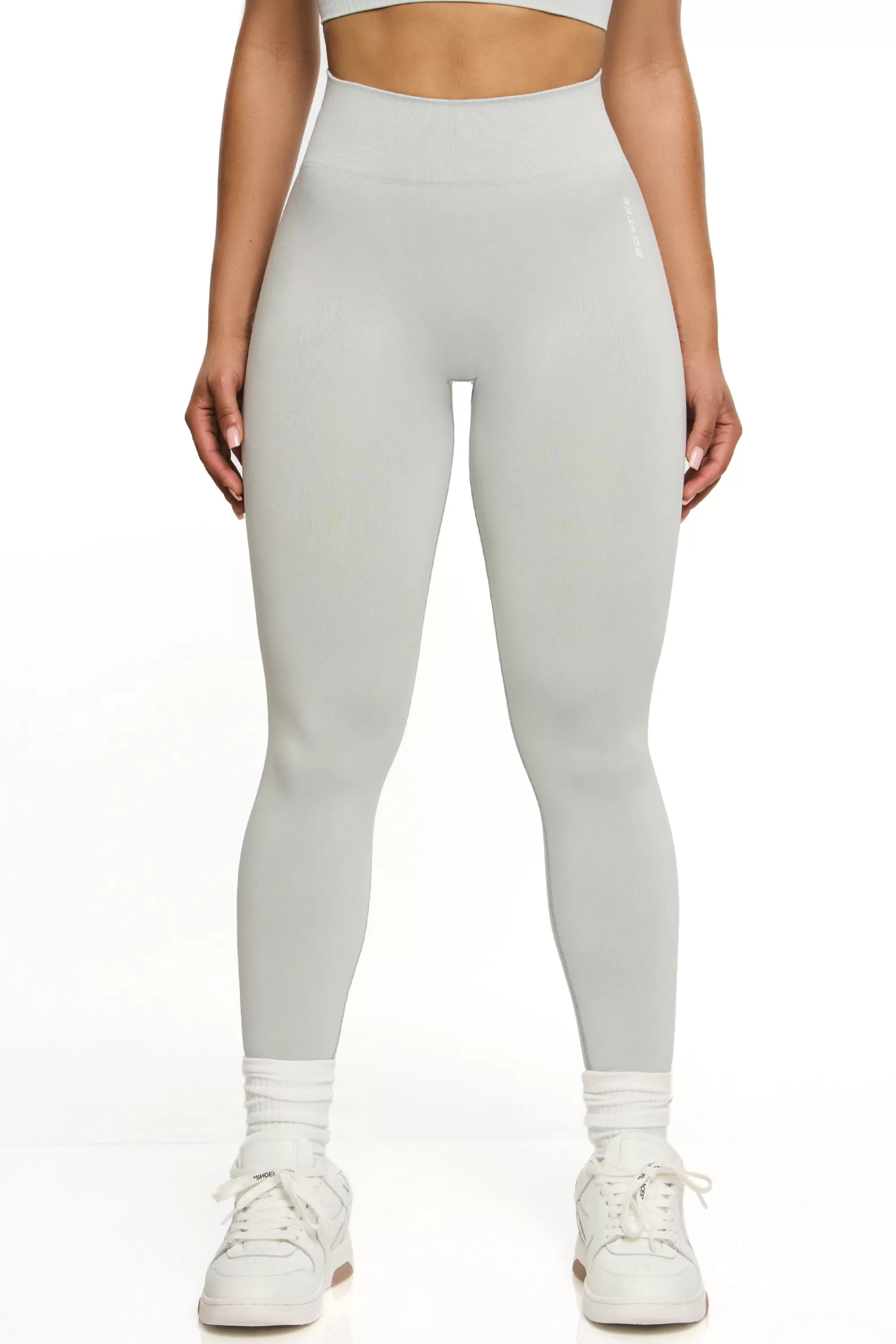 Oh Polly High Waist Seamless Leggings In Grey Online