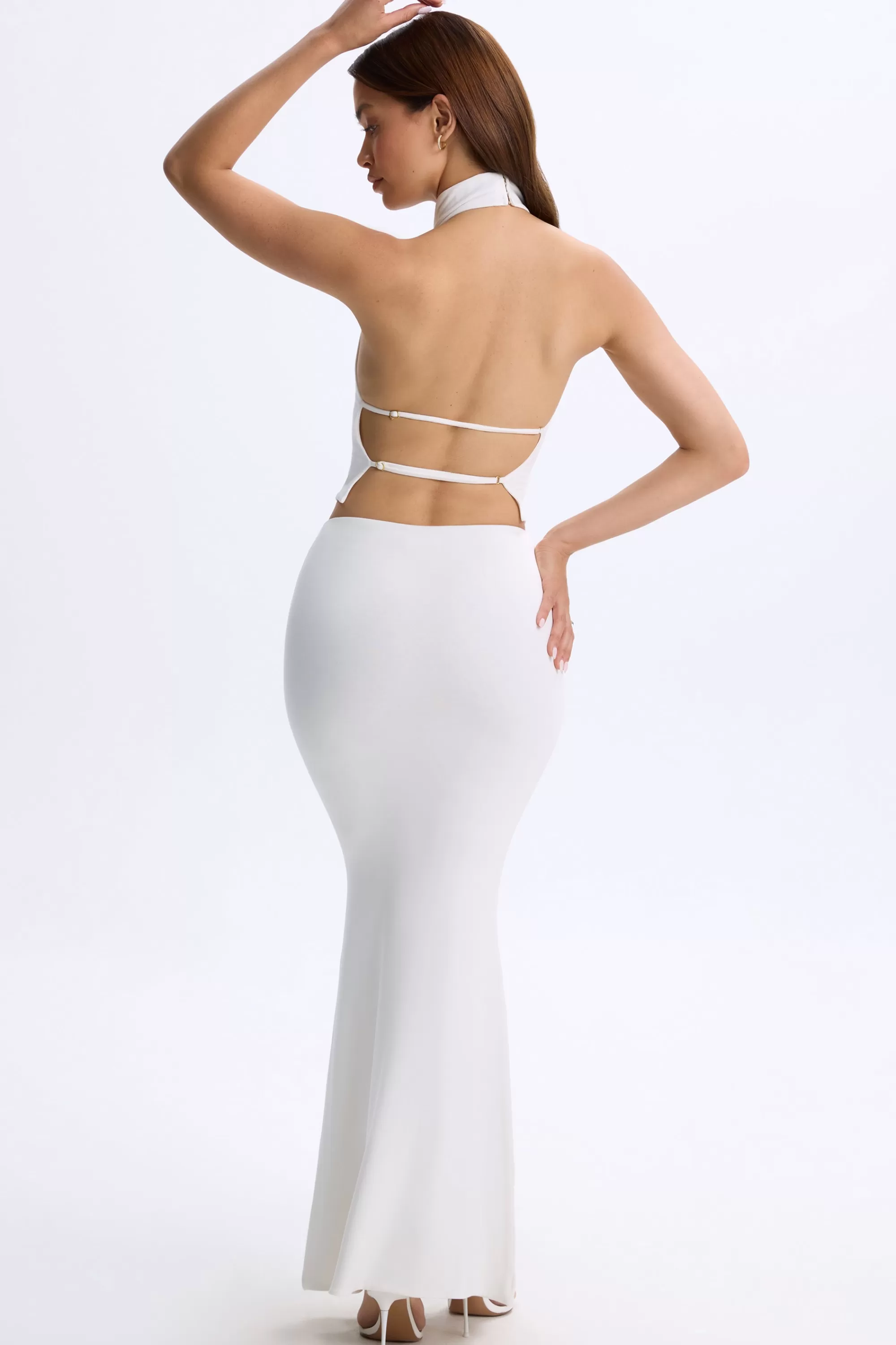 Oh Polly Low-Rise Maxi Skirt In White Fashion