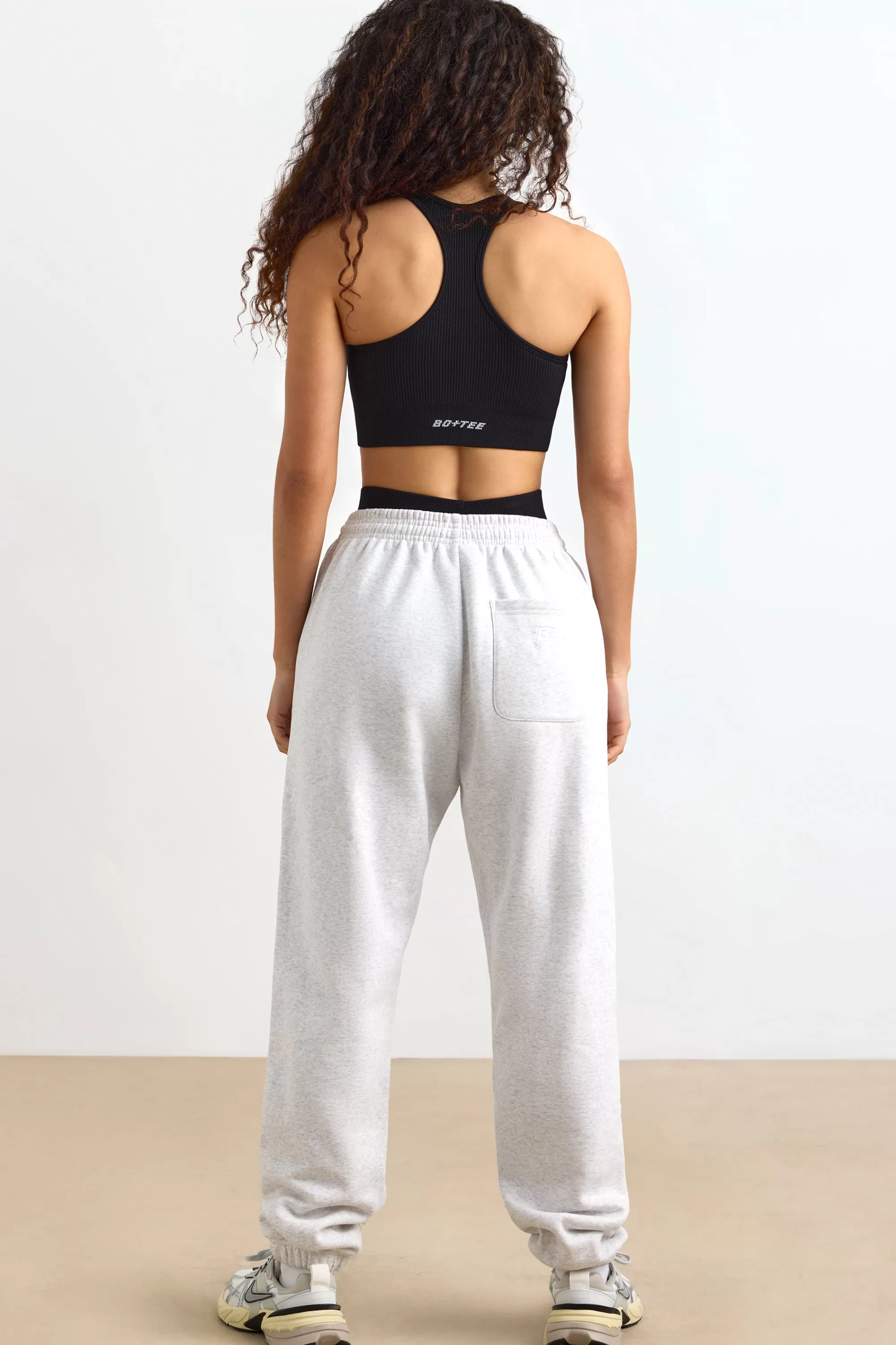 Oh Polly Mid-Rise Joggers In Heather Grey Store