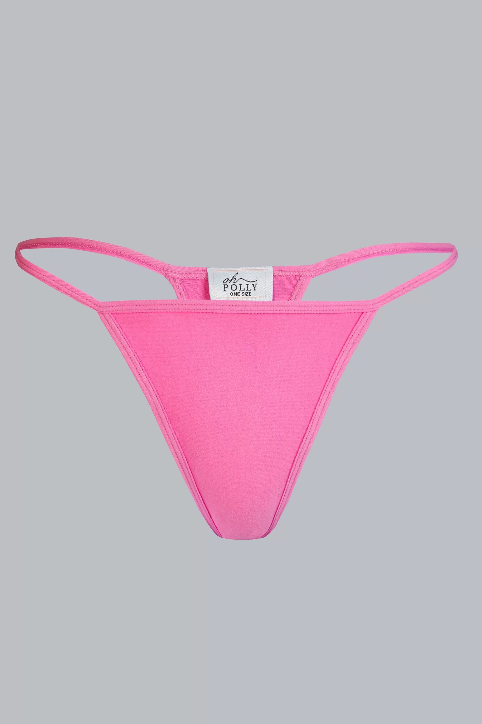 Oh Polly Mid-Rise Seamless Thong In Bubblegum Pink Best Sale