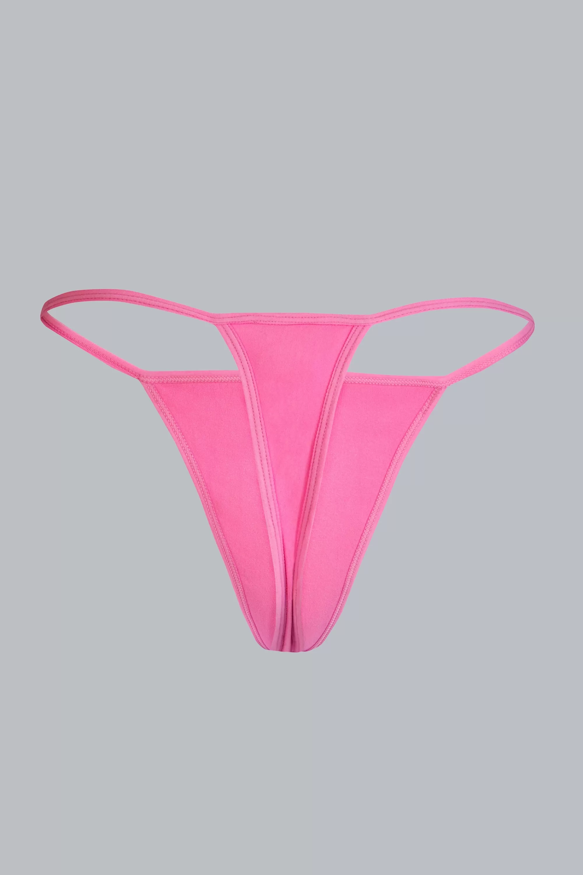 Oh Polly Mid-Rise Seamless Thong In Bubblegum Pink Best Sale