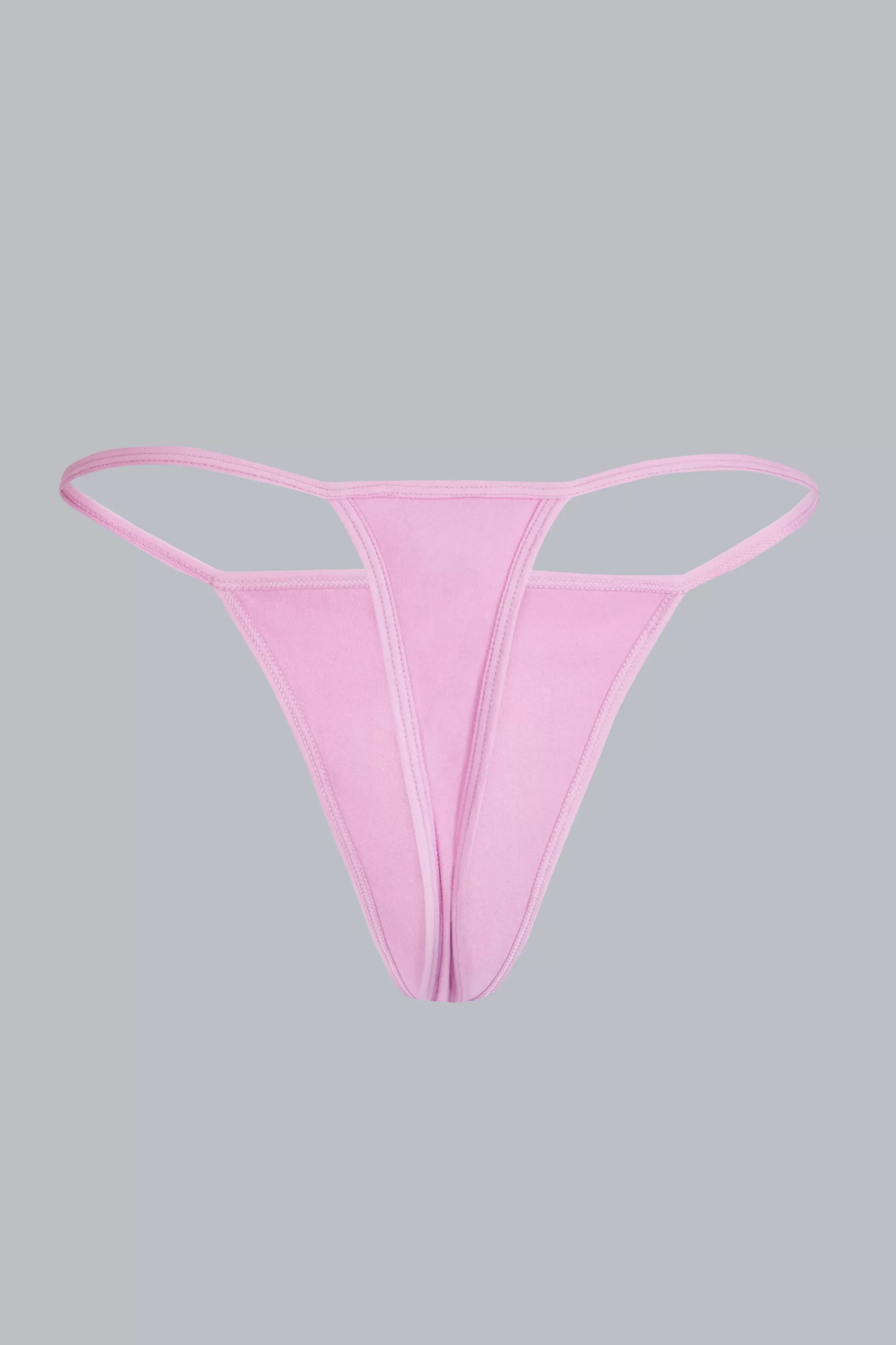 Oh Polly Mid-Rise Seamless Thong In Violet Pink Fashion