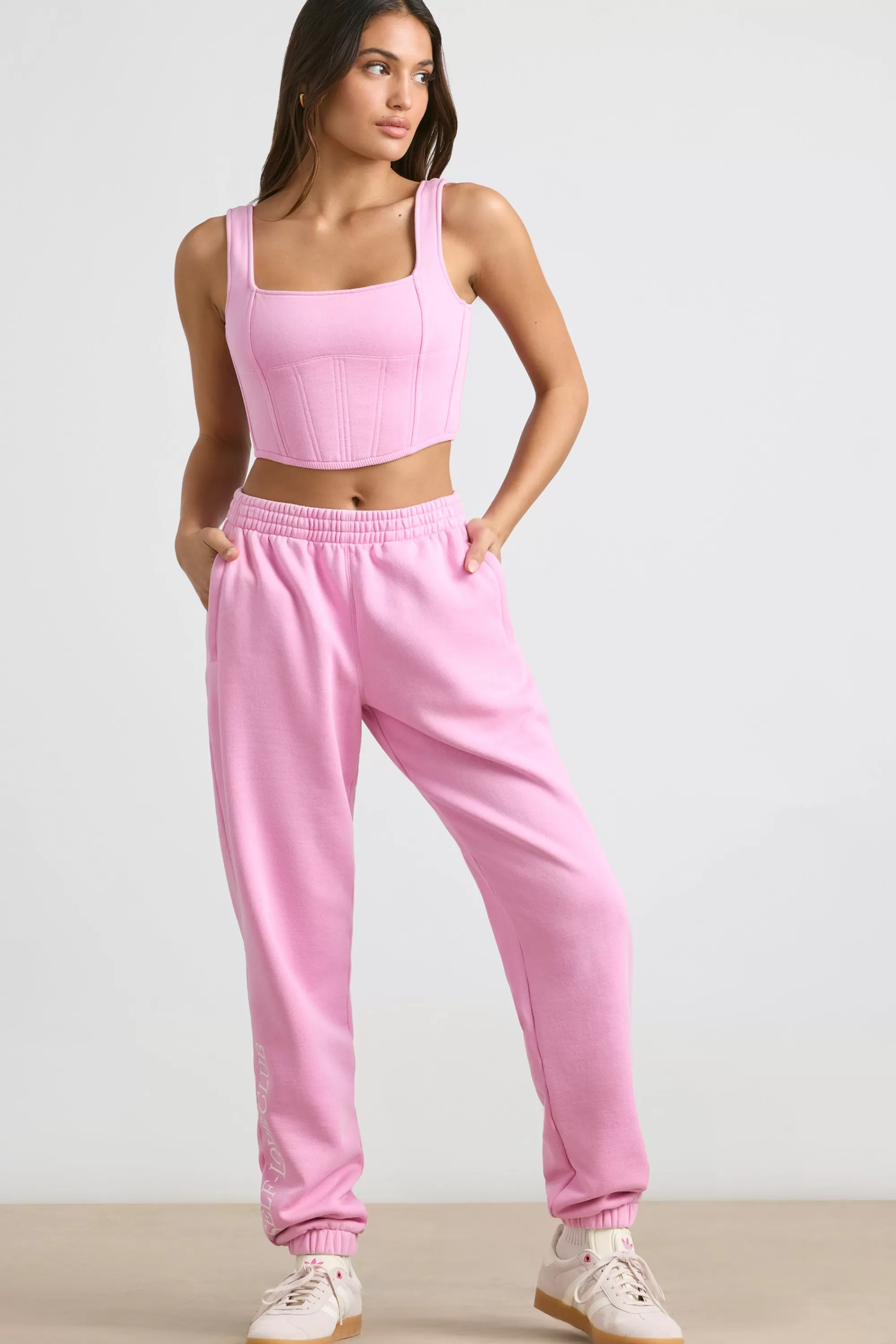 Oh Polly Oversized Joggers In Bubblegum Pink Best Sale