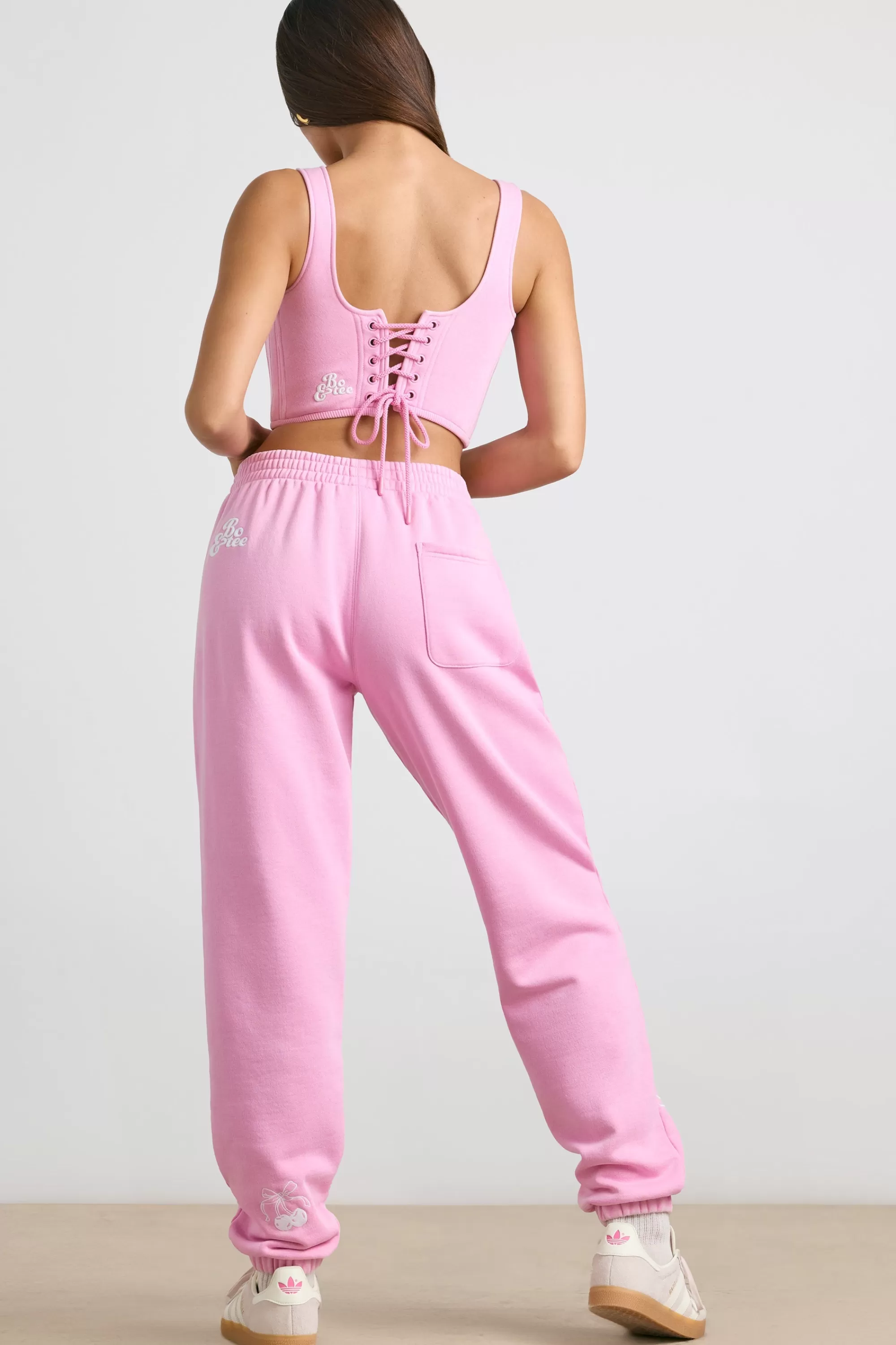 Oh Polly Oversized Joggers In Bubblegum Pink Best Sale