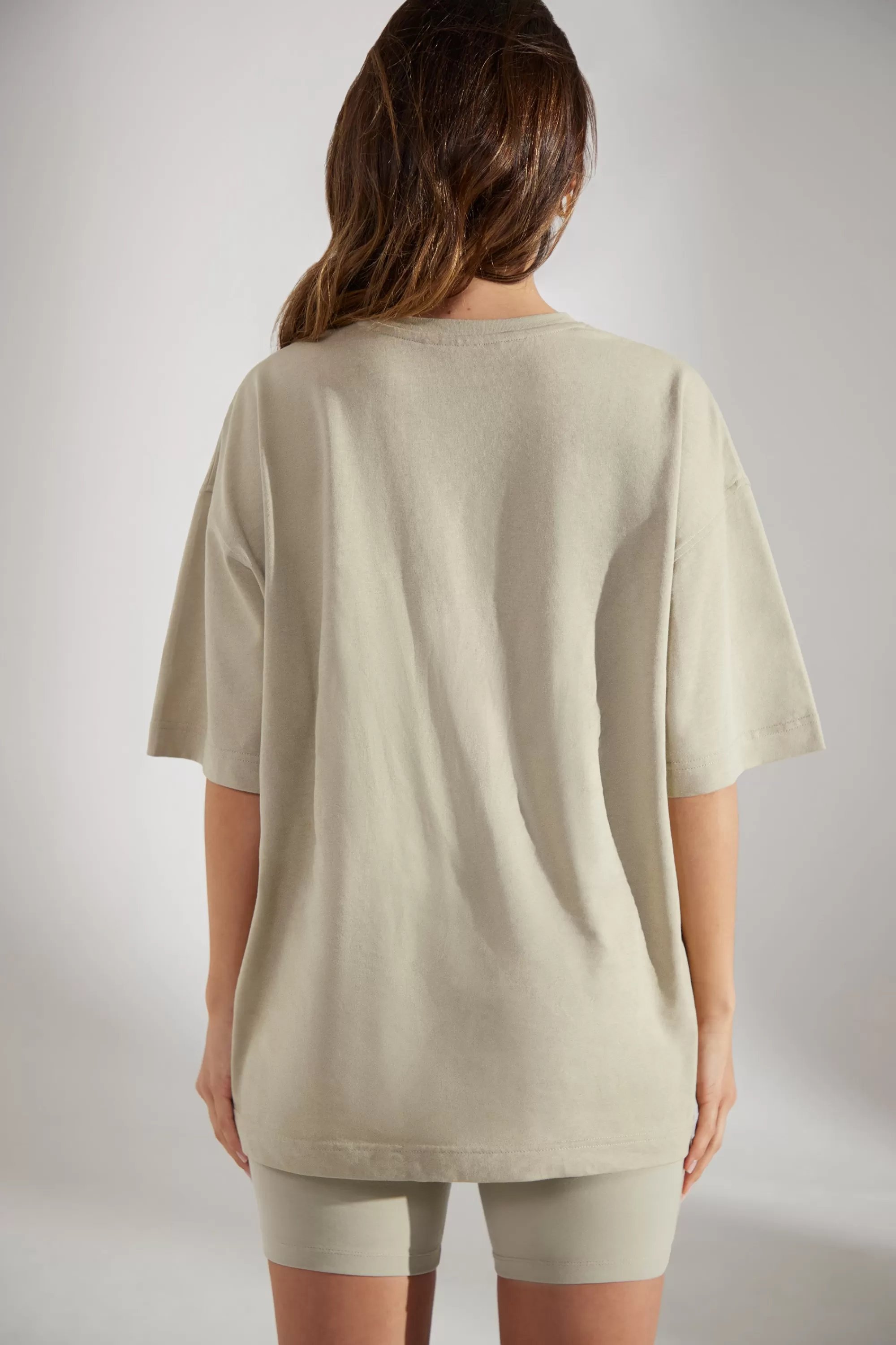 Oh Polly Oversized Short Sleeve T-Shirt In Limestone Flash Sale