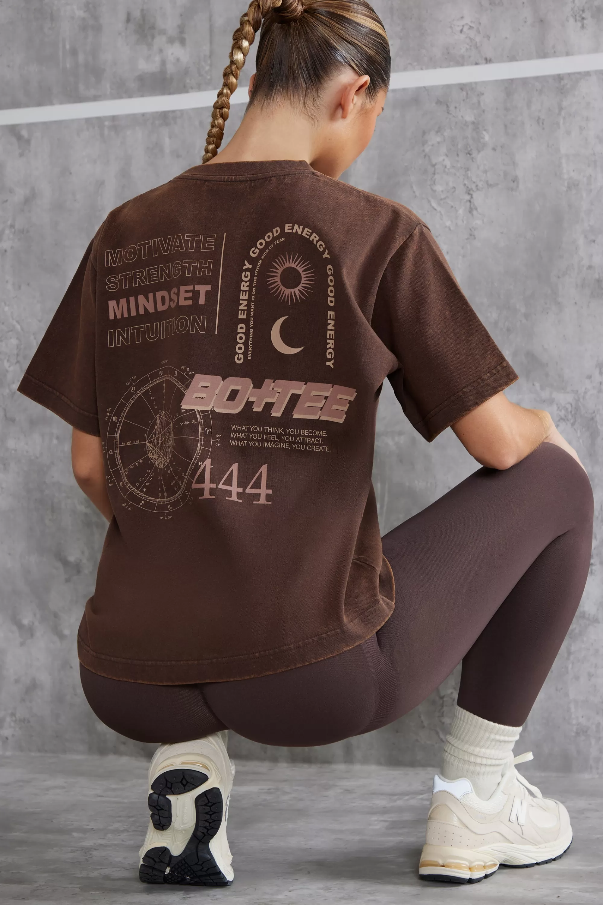 Oh Polly Oversized T-Shirt In Brown Cheap