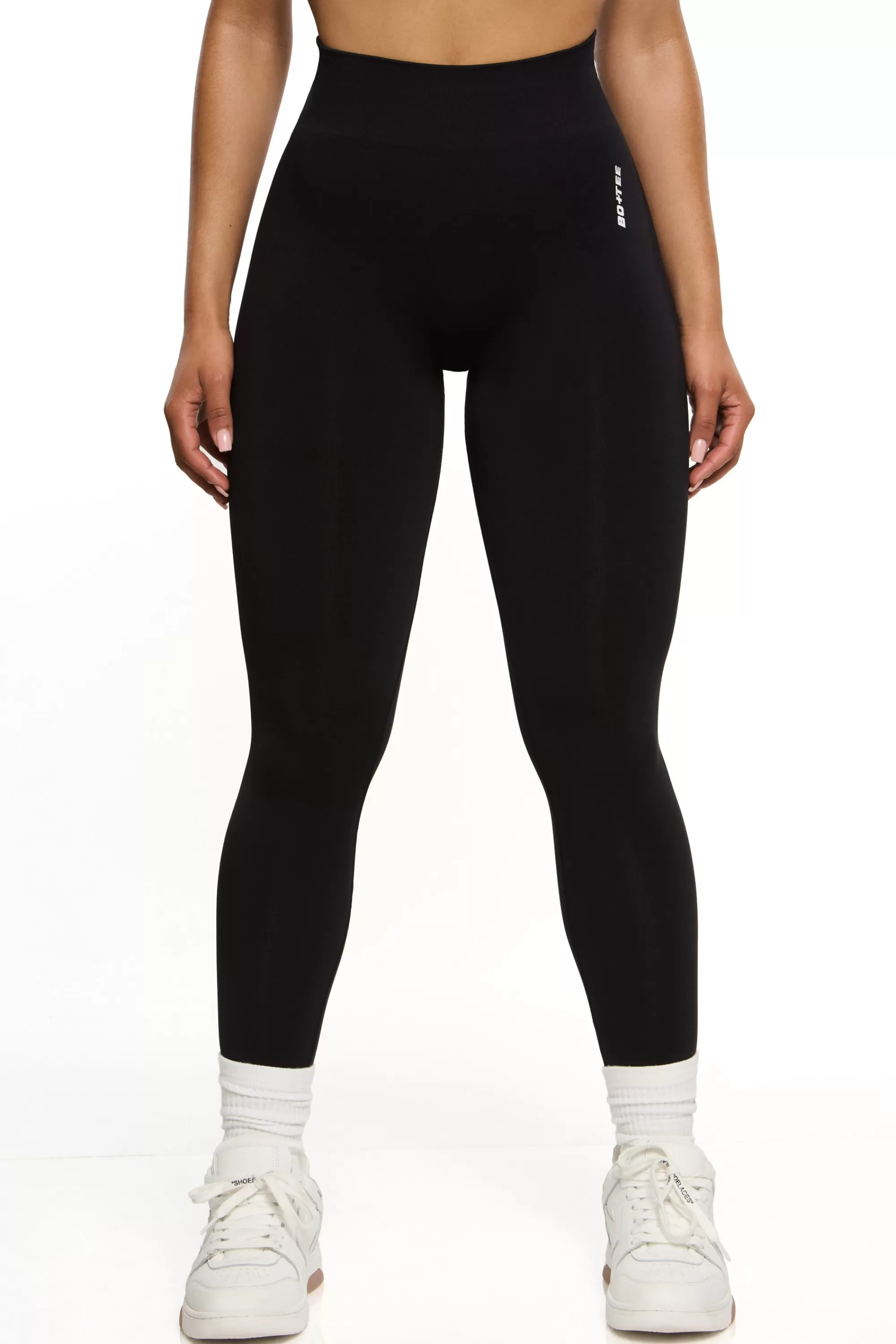 Oh Polly Petite High Waist Seamless Leggings In Black Black Discount