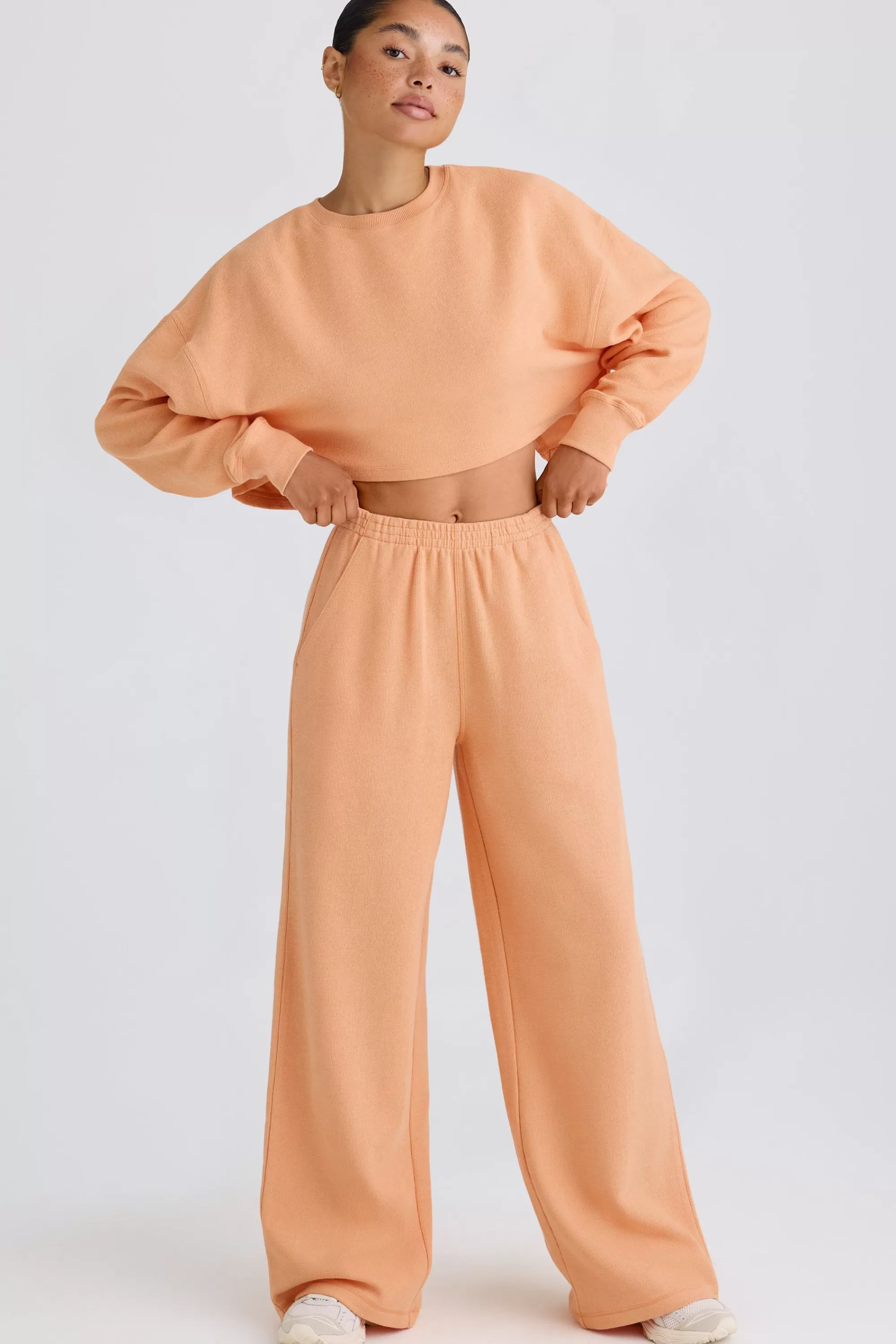 Oh Polly Petite Straight-Leg Joggers In Peach Peach Cheap