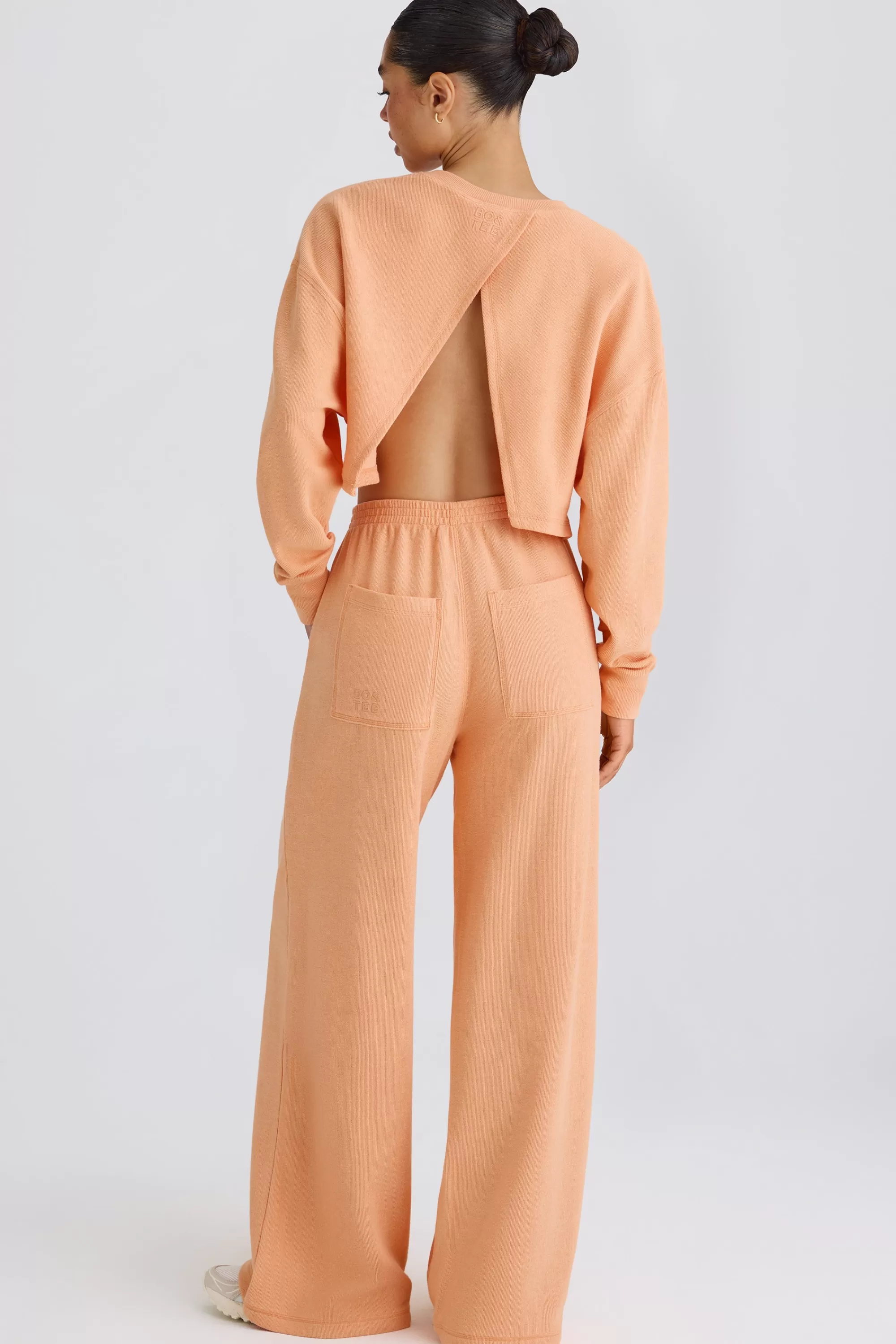 Oh Polly Petite Straight-Leg Joggers In Peach Peach Cheap