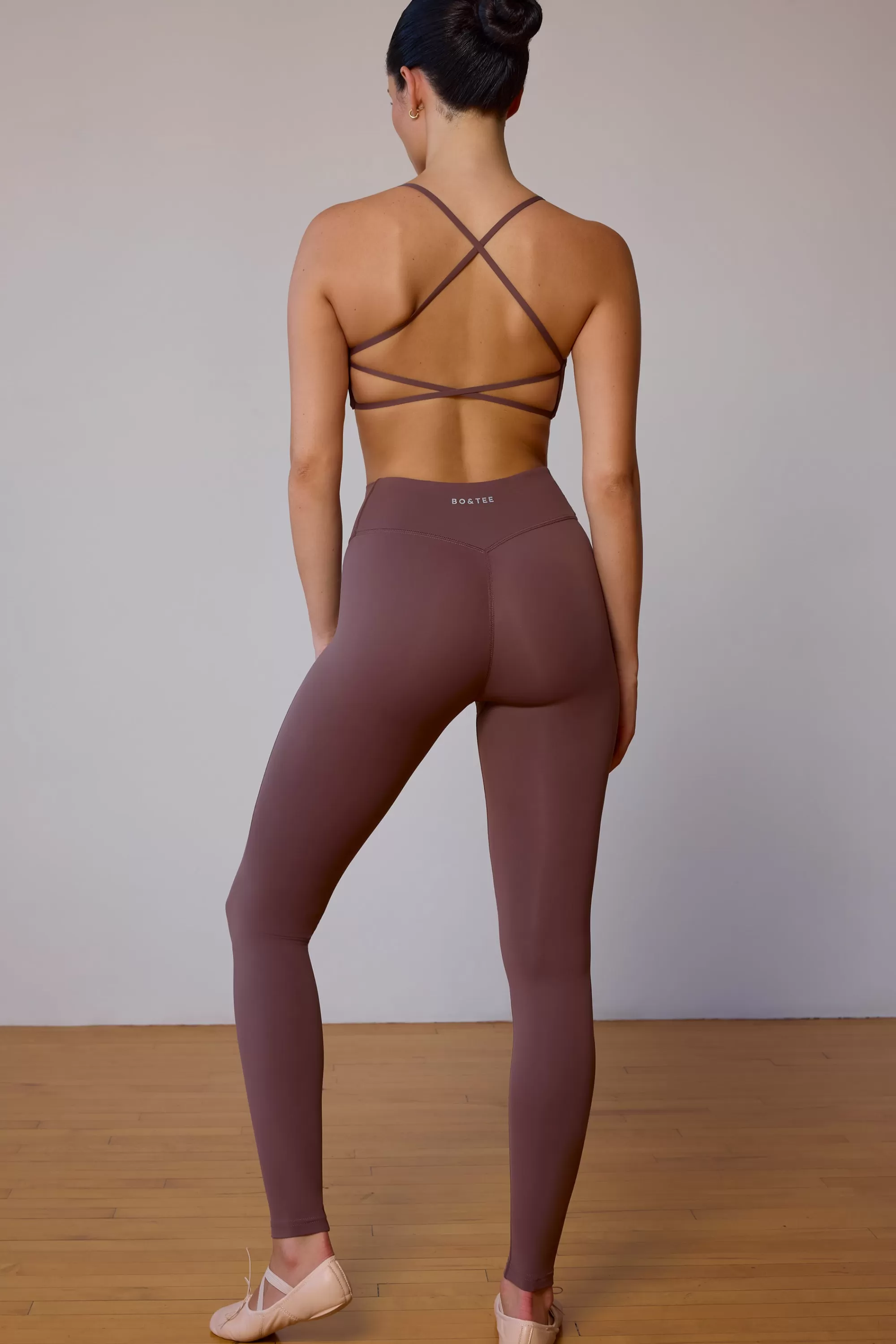 Oh Polly Petite UltraFlex Leggings In Taupe Brown Outlet