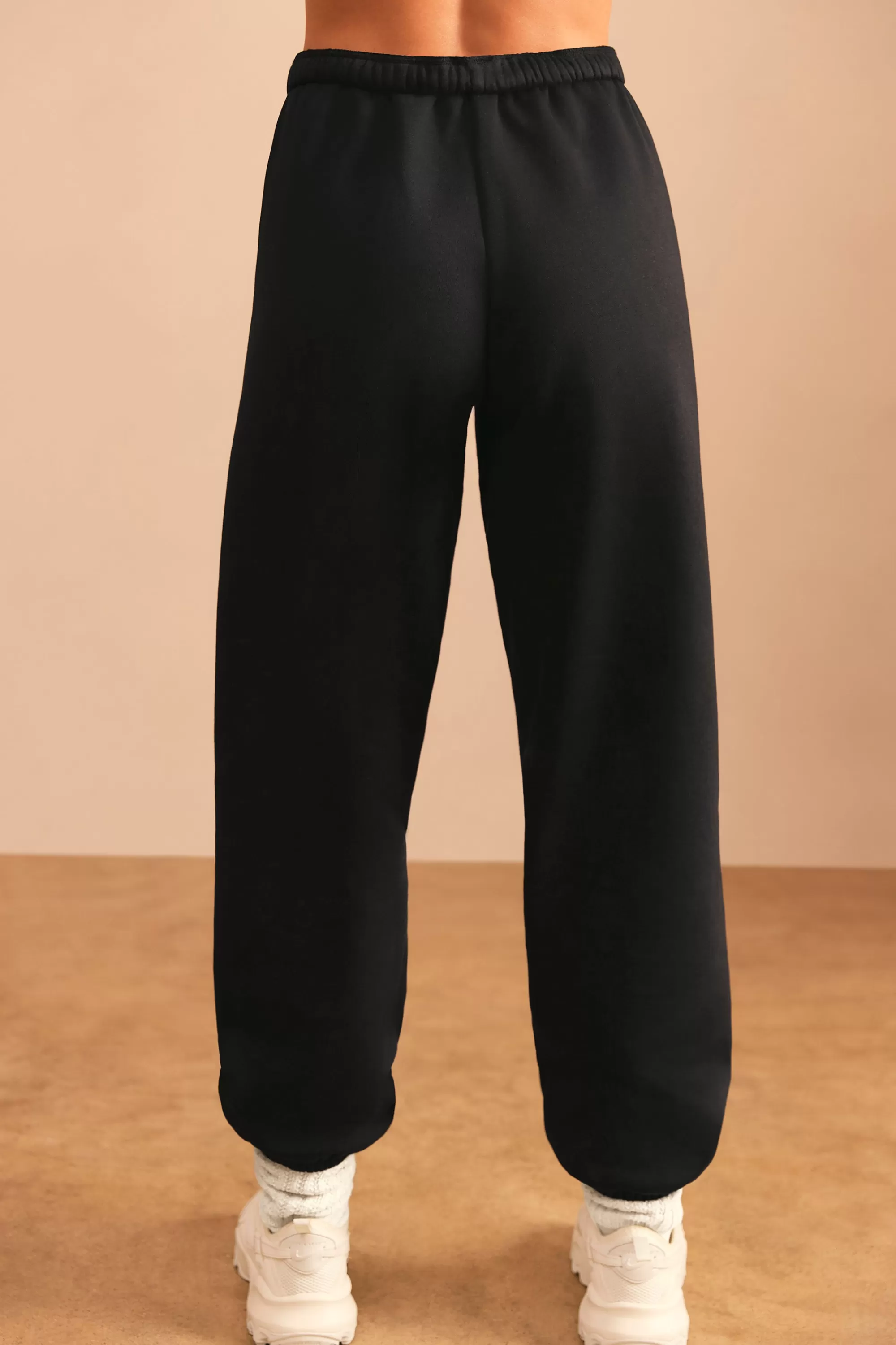 Oh Polly Relaxed Fit Joggers In Black Outlet