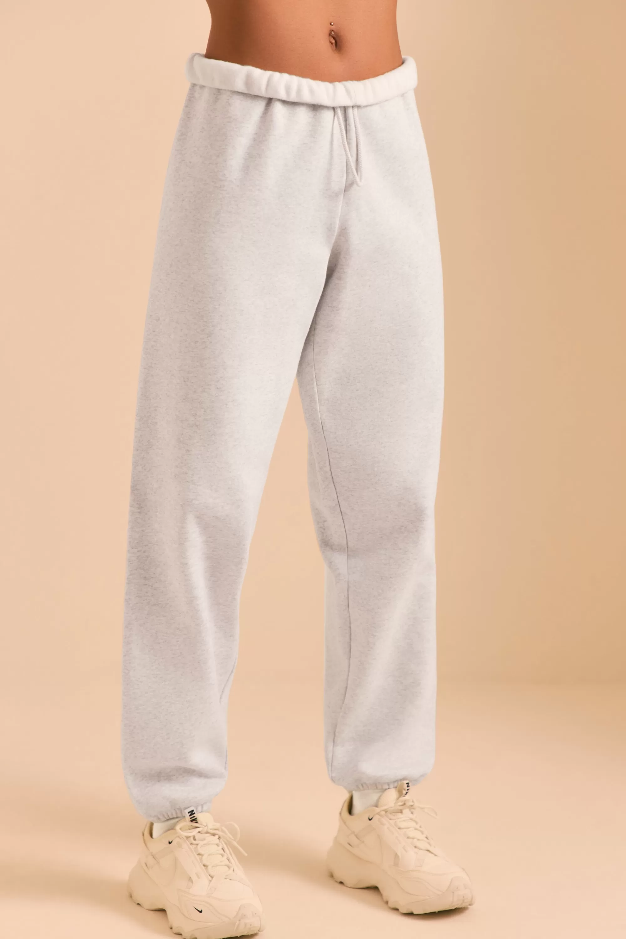 Oh Polly Relaxed Fit Joggers In Heather Grey Hot