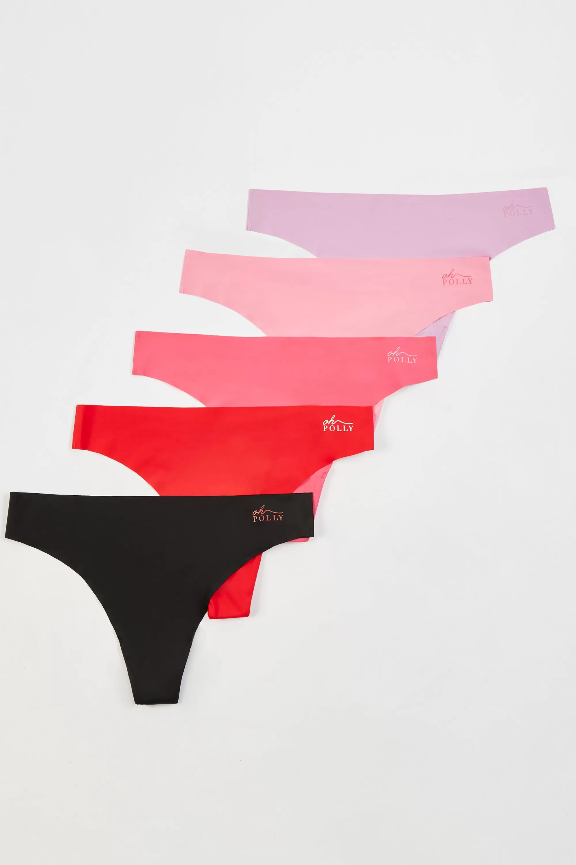 Oh Polly Seamless High Rise Thong Bundle Multi Cheap