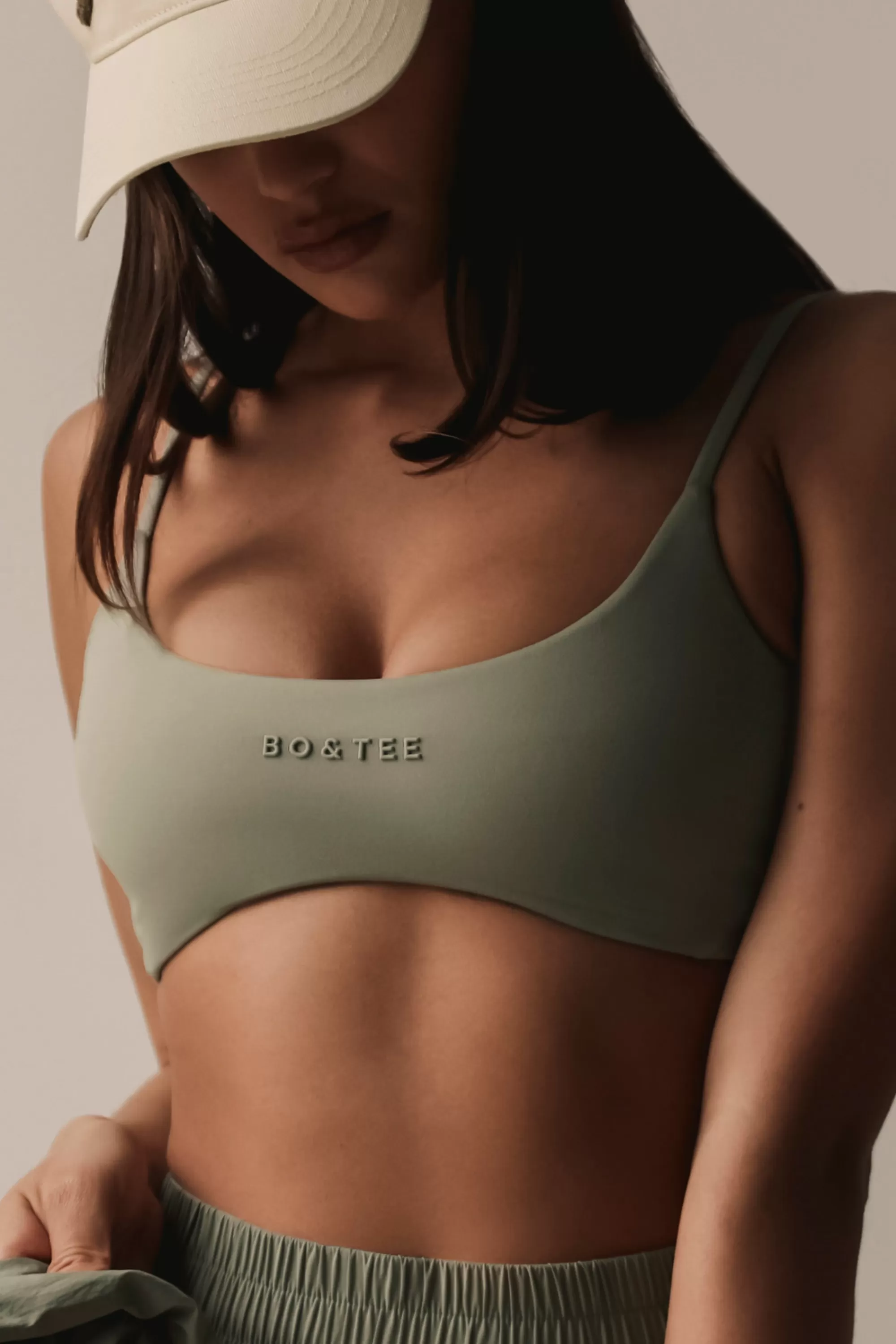 Oh Polly Soft Active Sports Bra In Mineral Shop