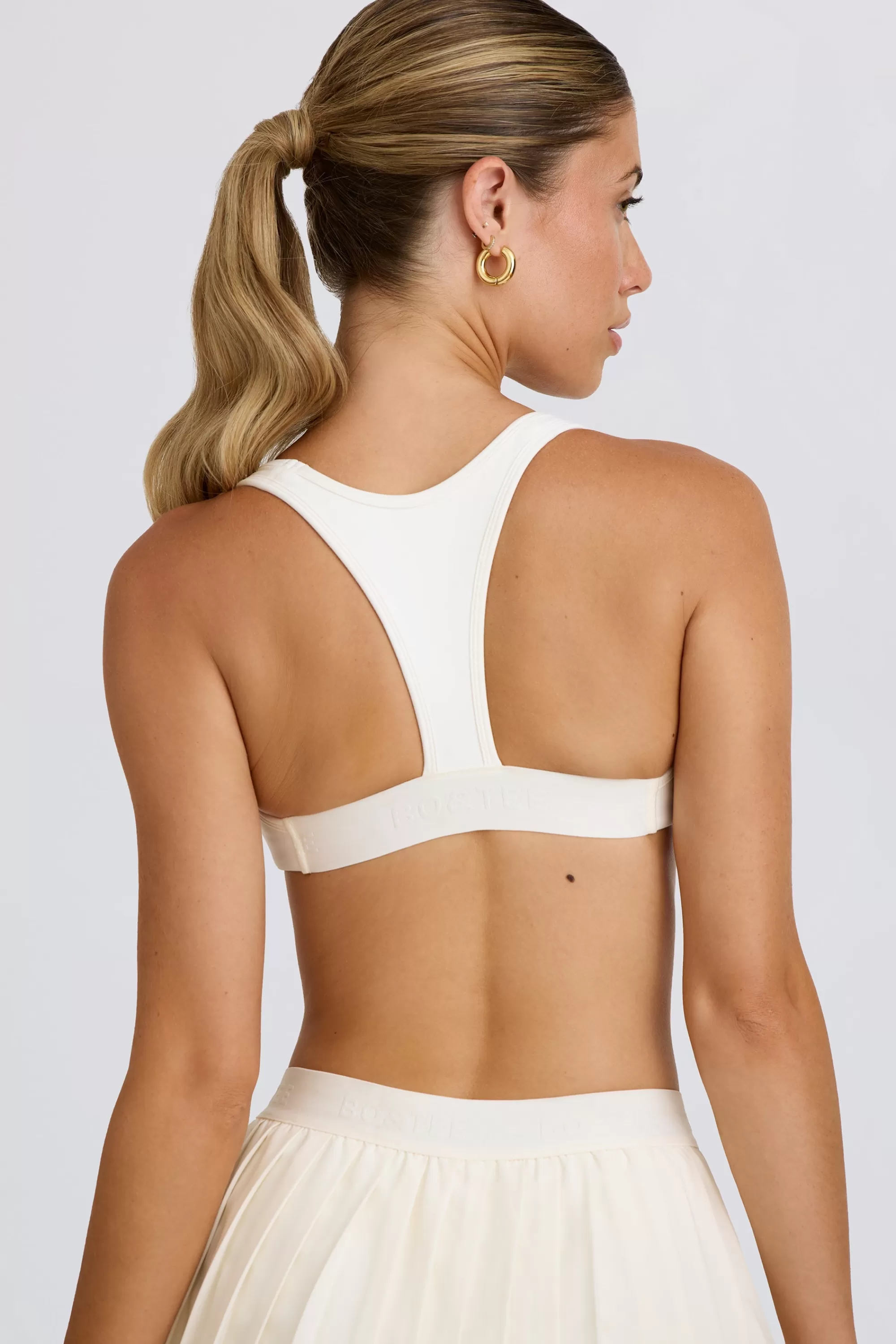 Oh Polly Soft Active Sports Bra In White Best Sale