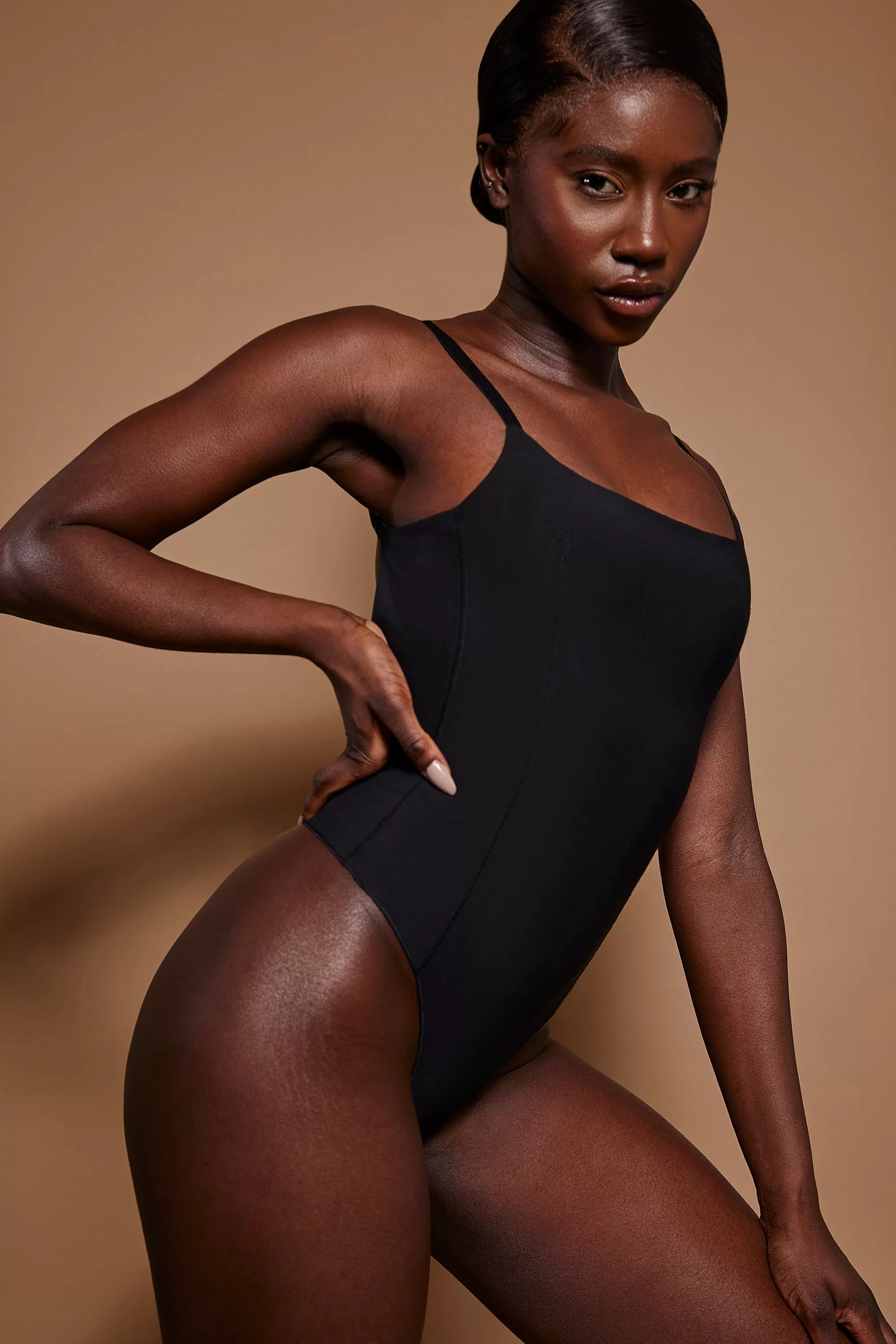 Oh Polly Soft Mesh Bodysuit In Black Shop