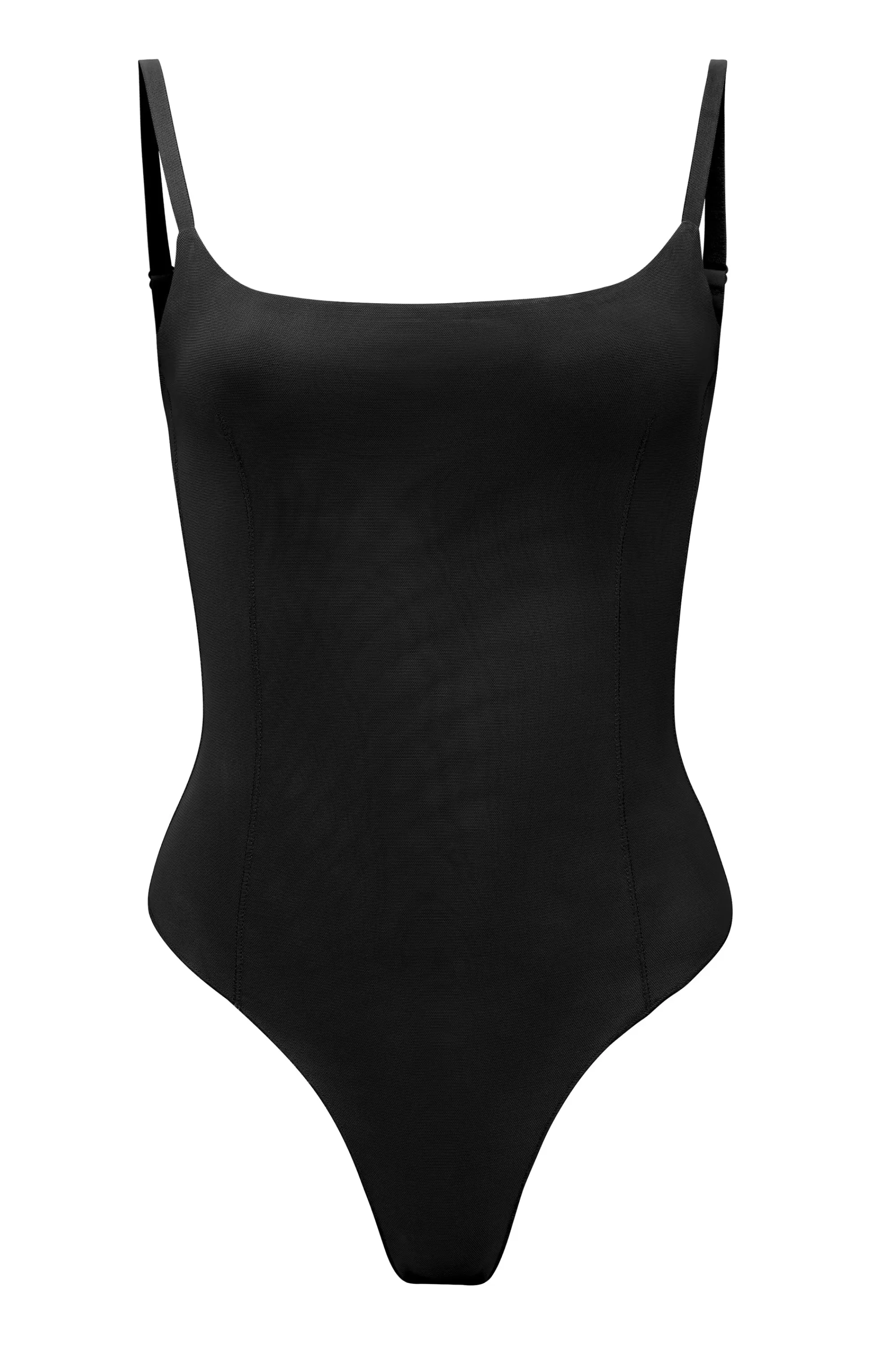 Oh Polly Soft Mesh Bodysuit In Black Shop