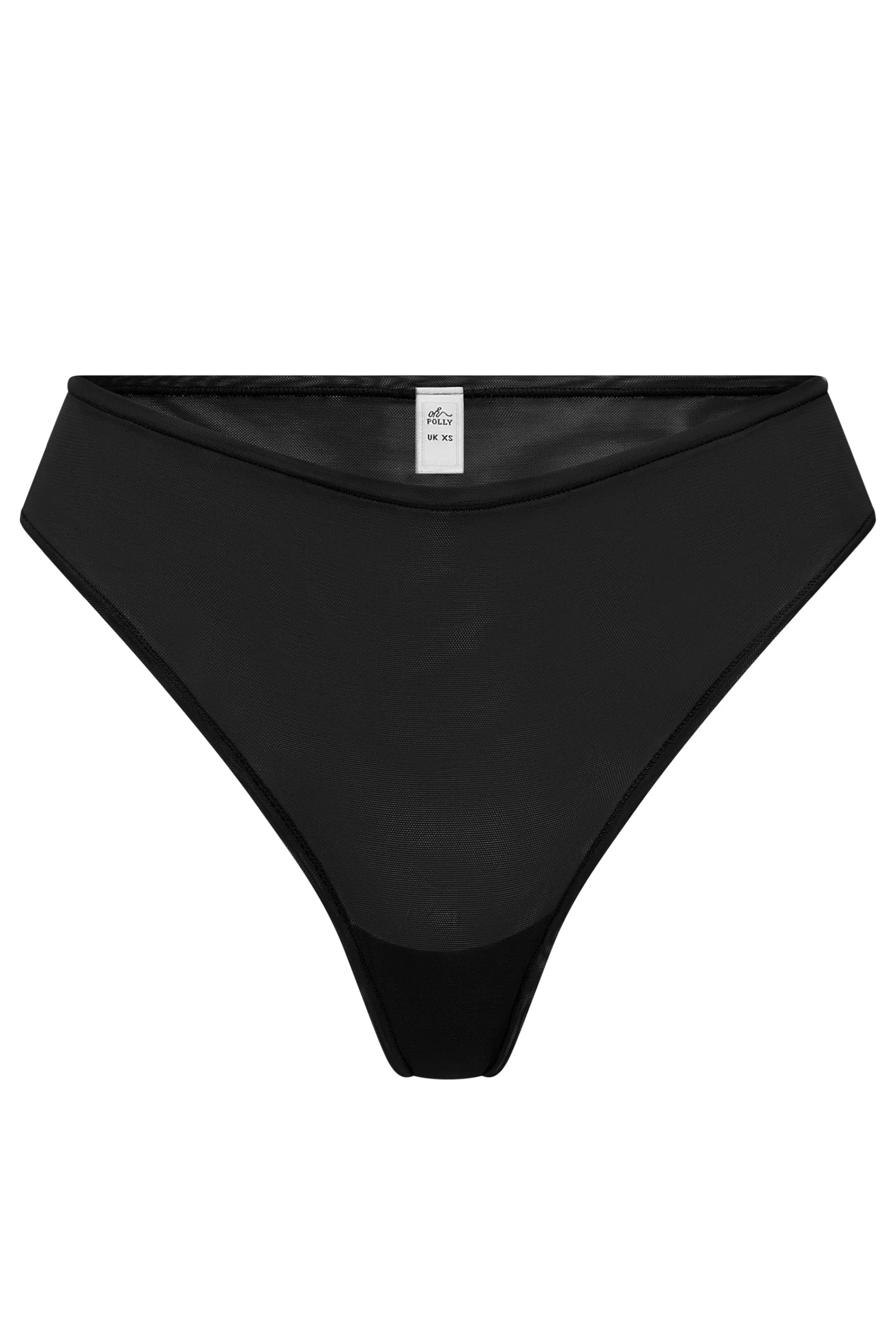 Oh Polly Soft Mesh Brief In Black Flash Sale