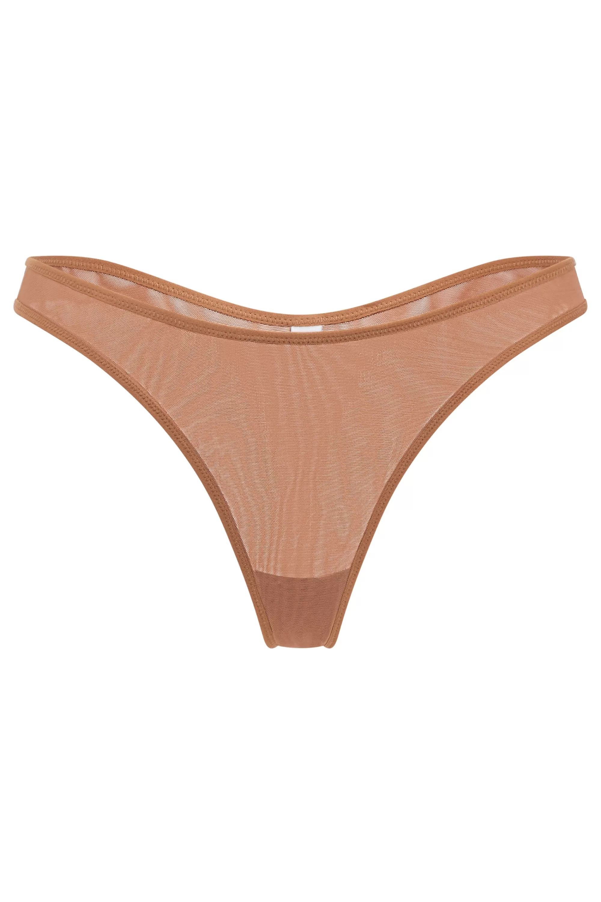 Oh Polly Soft Mesh Thong In Honey Best