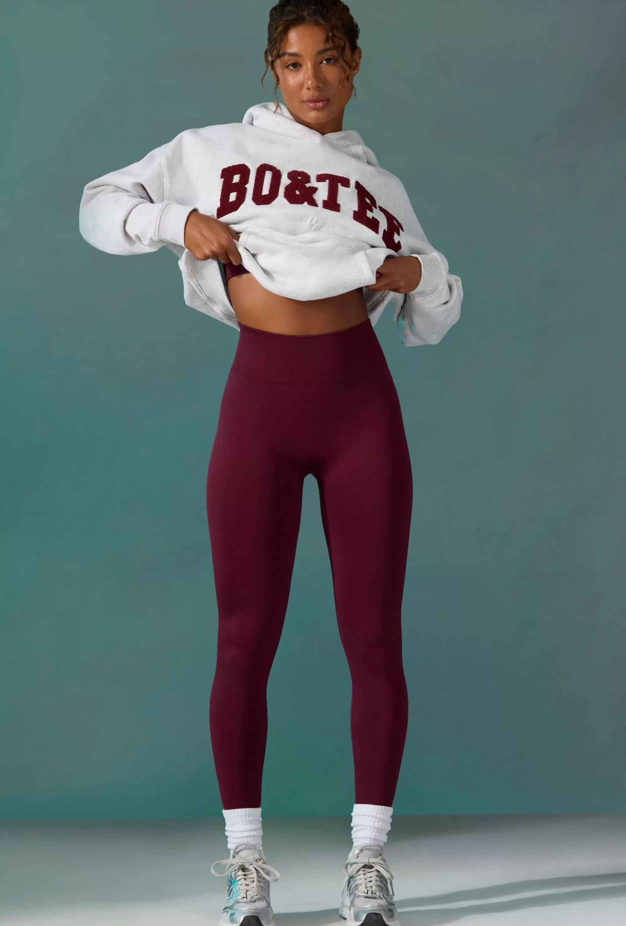 Oh Polly Super Sculpt Seamless Leggings In Plum Online