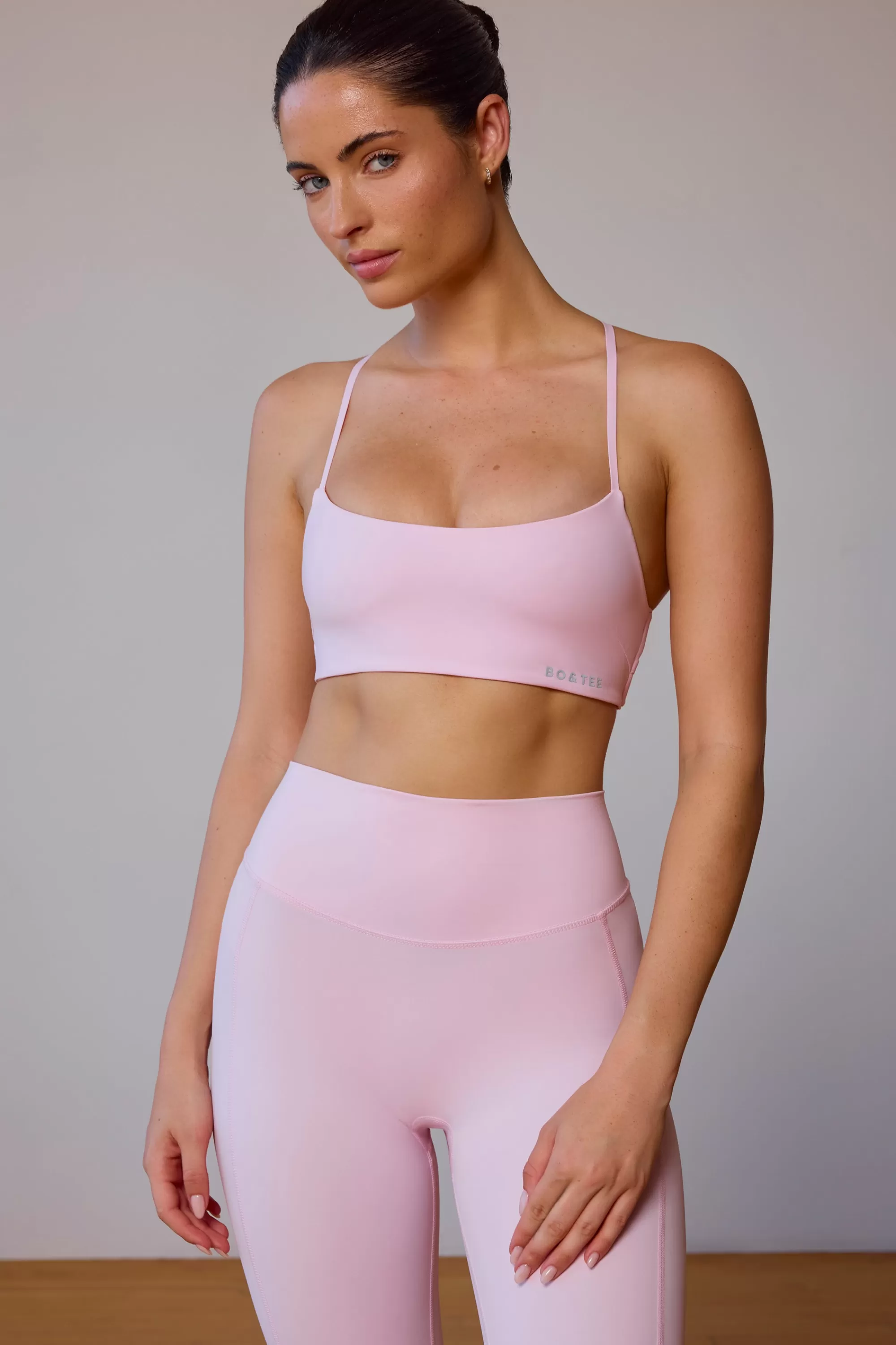 Oh Polly UltraFlex Cross-Back Sports Bra In Soft Pink Best